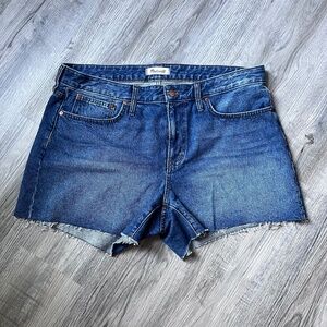 Madewell Relaxed Denim Shorts 14w medium wash